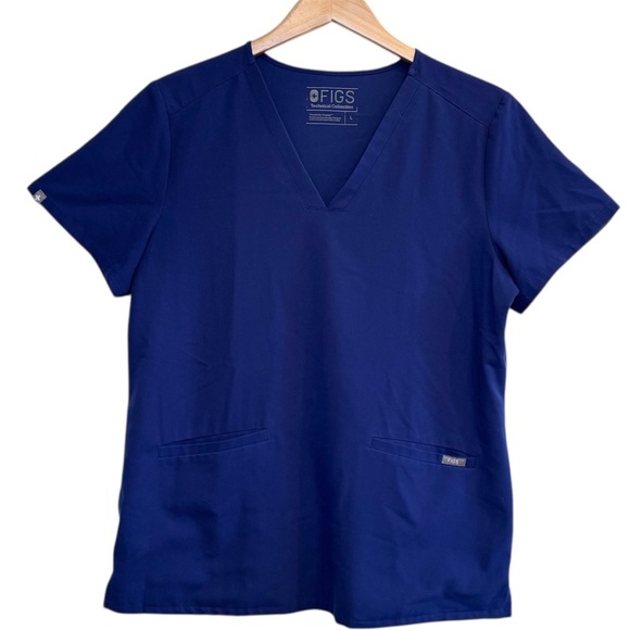 Figs Set Top And Pants Set Size Large Blue Technical Collection - Picture 1 of 13